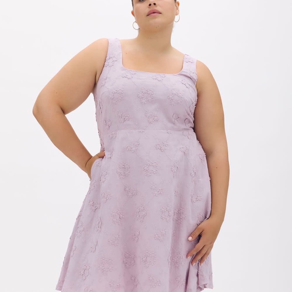 Addition Elle Embroidered Fit & Flare Midi Dress – Size 18